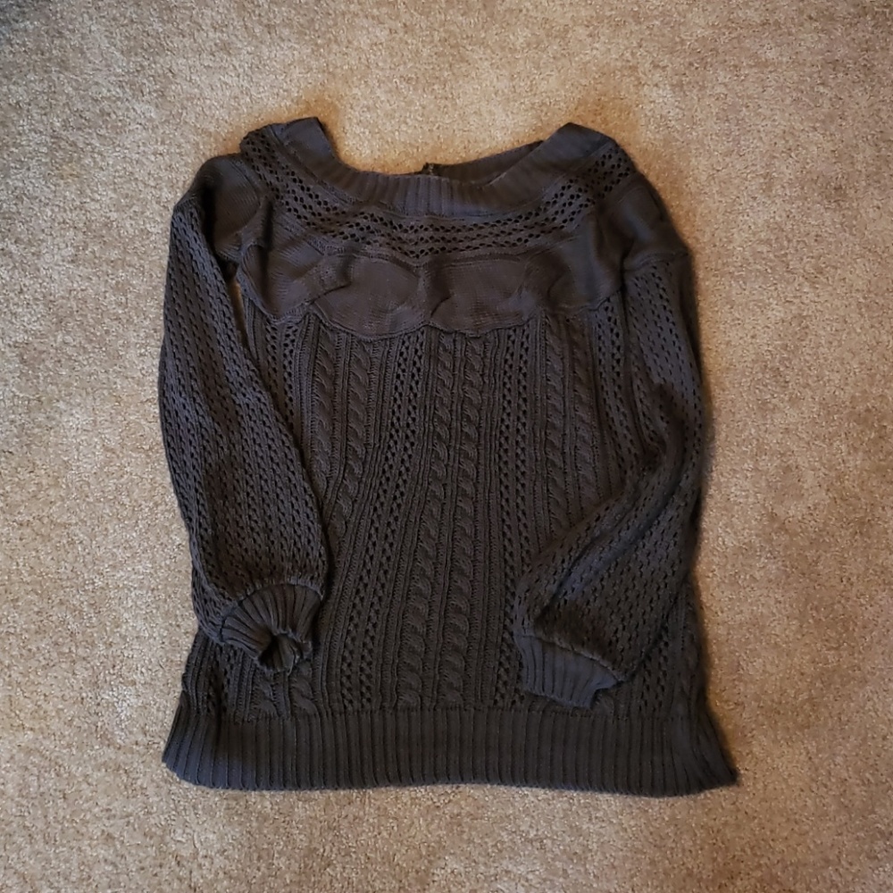 Cable knit sweater